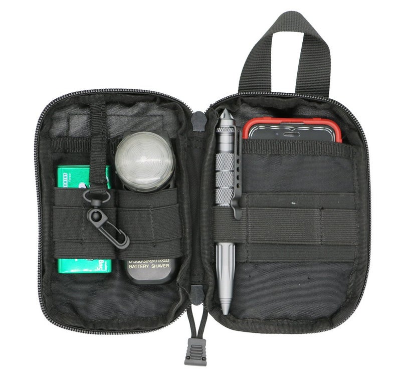 LefRight Black Tactical Molle EDC Compact Pocket Organizer Pouch - Image 2